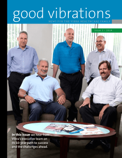 In this issue we hear from