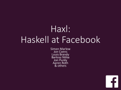 The Haxl Project at Facebook