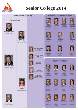 Middle/Senior College Management Structure