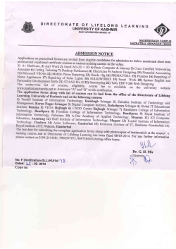 DIRECTORATE OF LIFELONG L