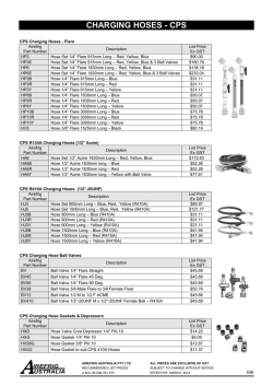 CHARGING HOSES - CPS
