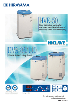 HVE-50 HVA-85/110 HVA-85/110 HVA-85/110 HVA-85/110 HVA-85