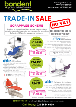 2014 Adec Trade In Sale (until 31.08.14)
