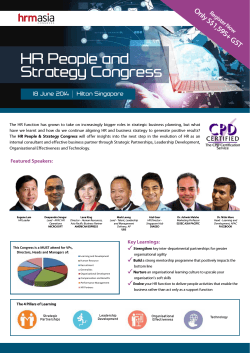 HR People and Strategy Congress