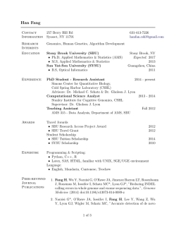 Han Fang - Michael Schatz - Cold Spring Harbor Laboratory
