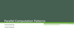 Parallel Computation Patterns