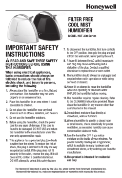 IMPORTANT SAFETY INSTRUCTIONS