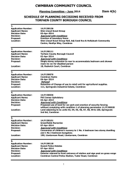 (attached). - Cwmbran Community Council