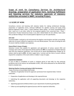 1Scope of work for collecting all type of Statutory NOC