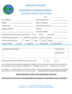 Building Permit - Burleigh County