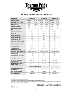Oil Package Unit Specs (Discontinued OPB42-60)