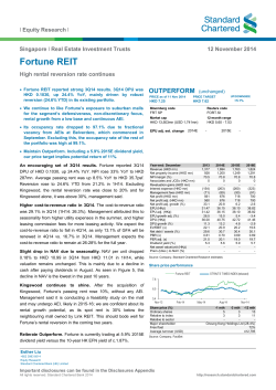 Fortune REIT - Global Research
