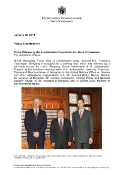 LFSG Press Release Mongolia January 2014