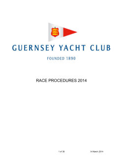 GYC Race Procedures (Amended March 2014)