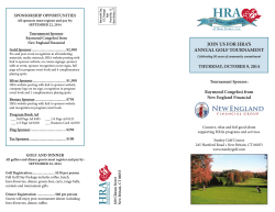 HRA Golf Brochure 2014.indd