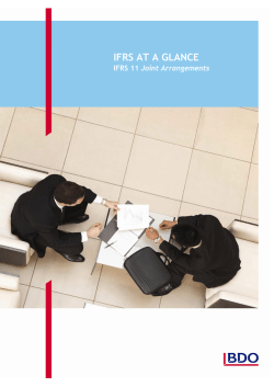IFRS AT A GLANCE - BDO International