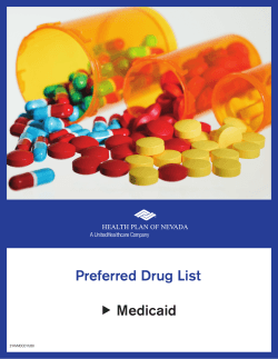 Preferred Drug List Medicaid