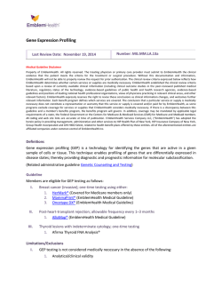 Gene Expression Profiling