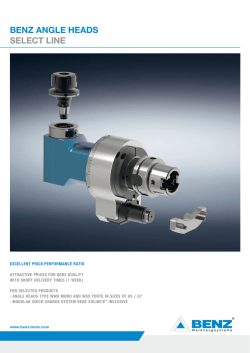 Select Line - BENZ GmbH Werkzeugsysteme