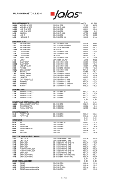 JALAS HINNASTO 1.9.2014
