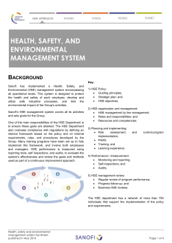 Health, Safety, and Environmental Management System