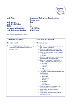 Health and Safety in a Construction Environment