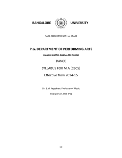 Dance - Bangalore University