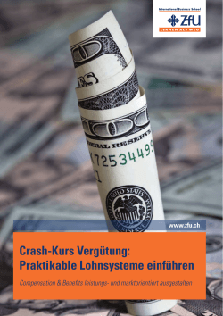Crash-Kurs Vergütung - ZfU International Business School
