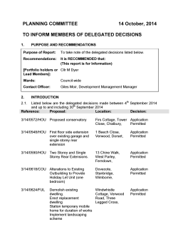 Delegated Decisions PDF 40 KB - East Dorset District Council