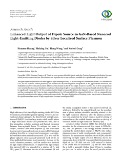 Enhanced Light Output of Dipole Source in GaN