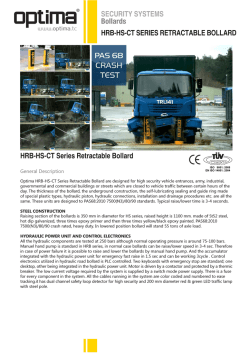HRB-HS-CT SERIES RETRACTABLE BOLLARD