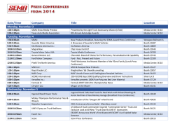 SEMA Show Celebrity Appearances