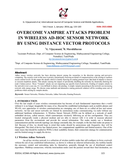 overcome vampire attacks problem in wireless ad