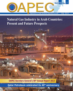 Natural Gas Industry in Arab Countries: Present and Future
