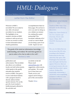 HMU: Dialogues - Harrison Middleton University