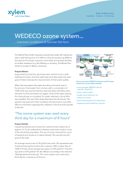 WEDECO ozone system