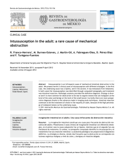 Intussusception in the adult: a rare cause of mechanical obstruction