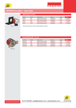Download Opkon Low Cost Encoders Catalogue
