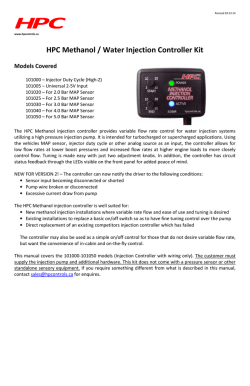 HPC Methanol Injection Controller