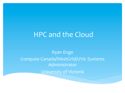 HPC and the Cloud 20141105