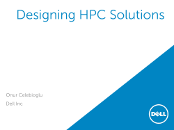 Designing HPC Solutions