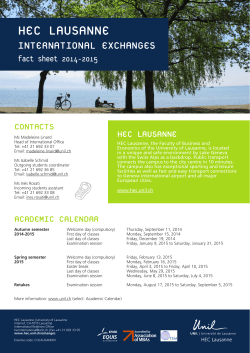 HEC LAUSANNE