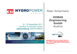 Peter Scharmann HOBAS Engineering GmbH Austria - ESI