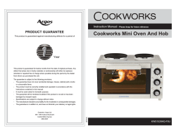 Cookworks Mini Oven And Hob