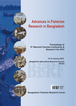 AFRB I Cover pages - Bangladesh Fisheries Research Forum (BFRF)