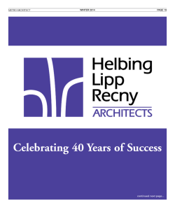 Metro Architect Article &ndash; Helbing Lipp Recny Architects