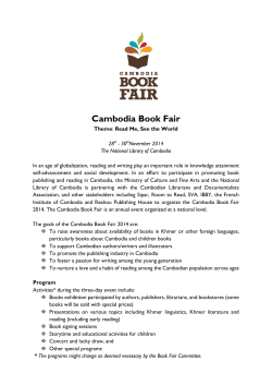 Cambodia Book Fair 2014