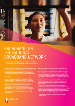 Download Broadband on NBN factsheet (PDF