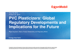 Nigel Sarginson_PVC Plasticizers Global Regulatory