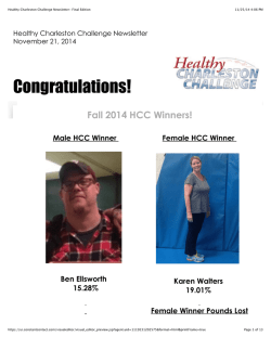 HCC Newsletter - The Medical University of South Carolina